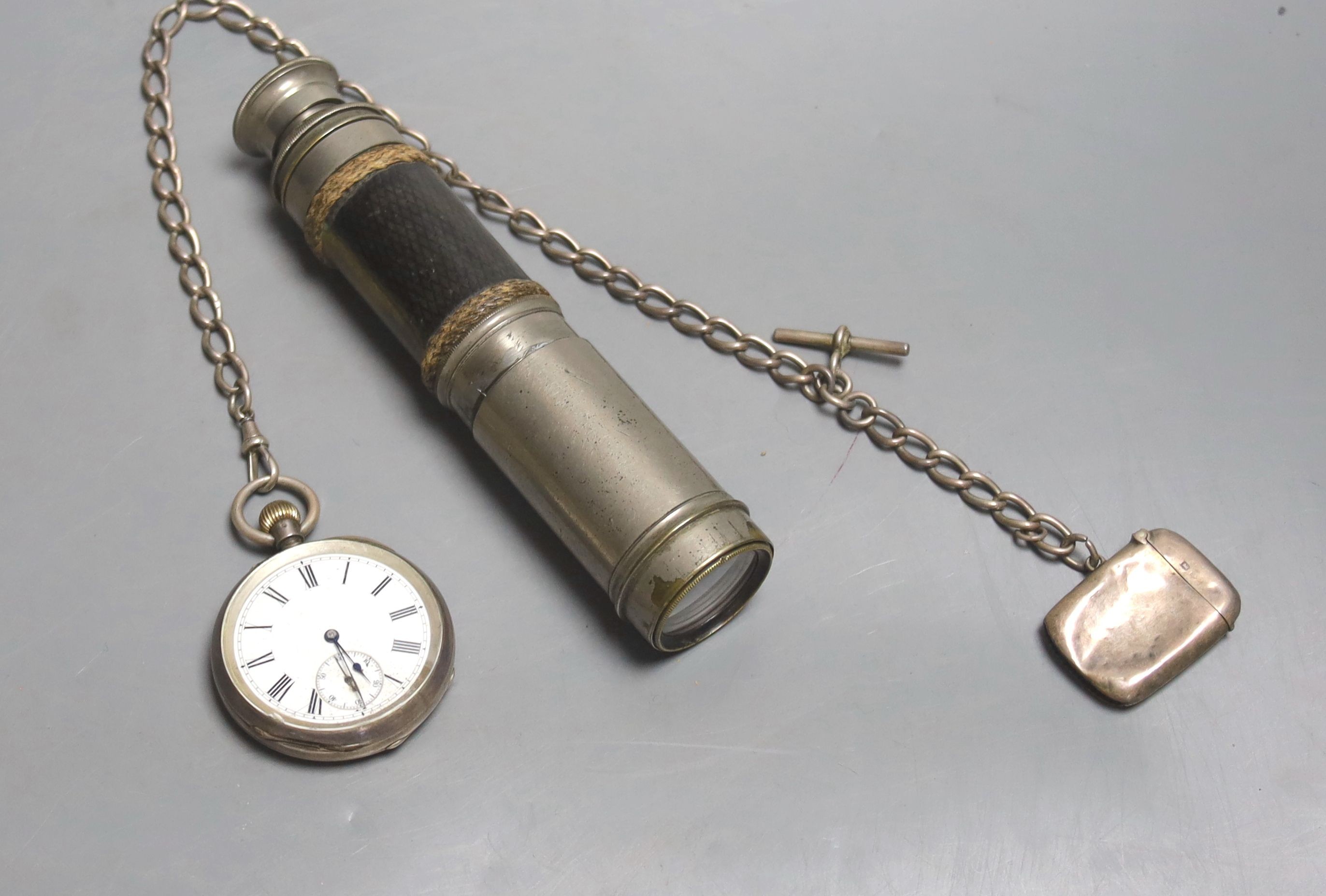 A framed token of appreciation for saving lives at sea awarded to John Thomas Kingswood 1887 with history and related silver watch with engraved inscription inside